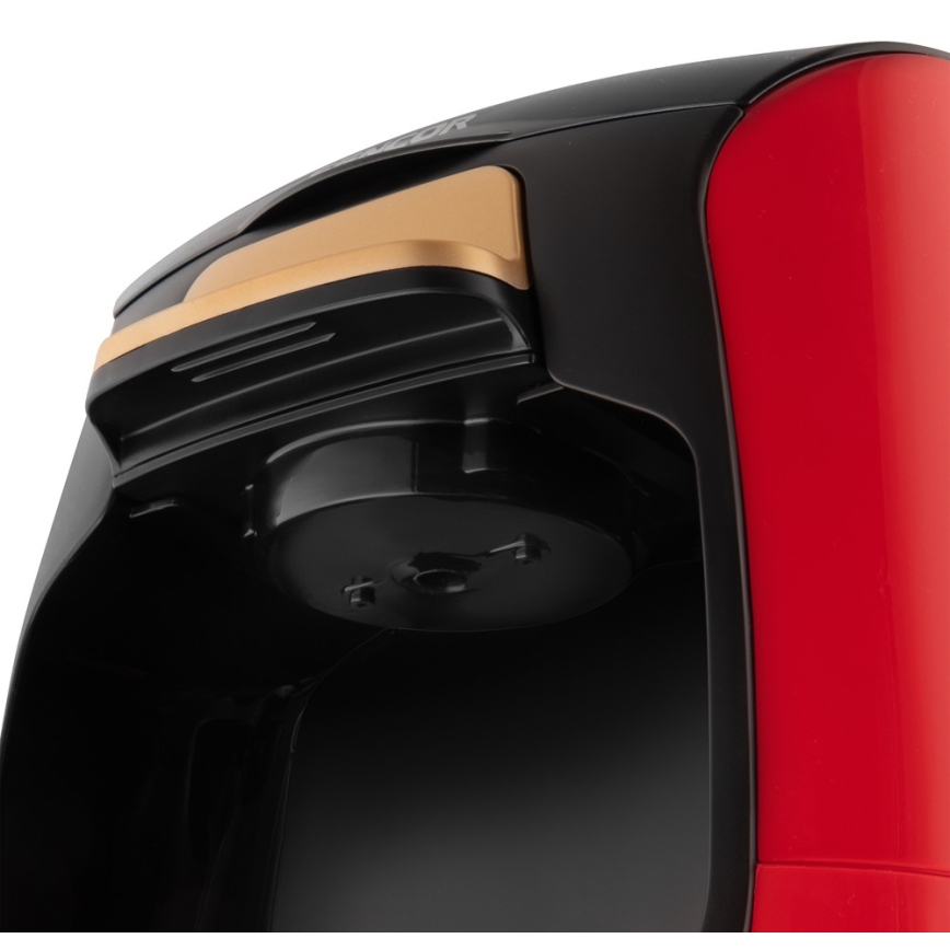 Sencor - Kaffemaskine med to krus 500W/230V rød/sort