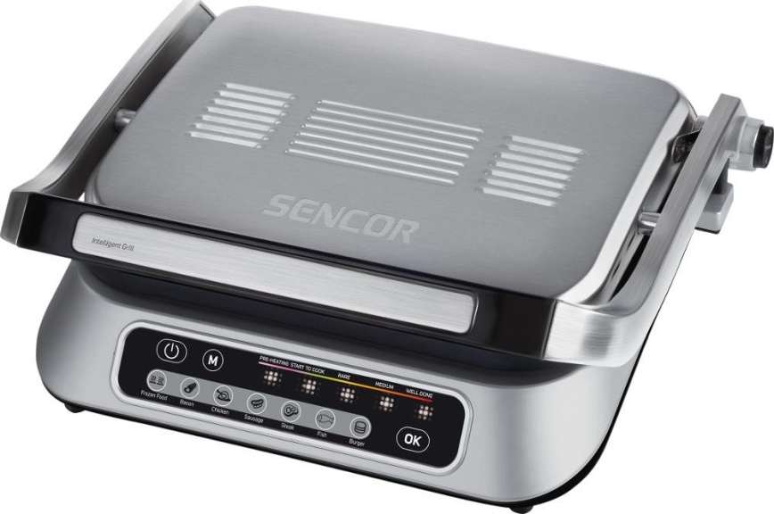 Sencor - Kontaktgrill 2100W/230V mat krom