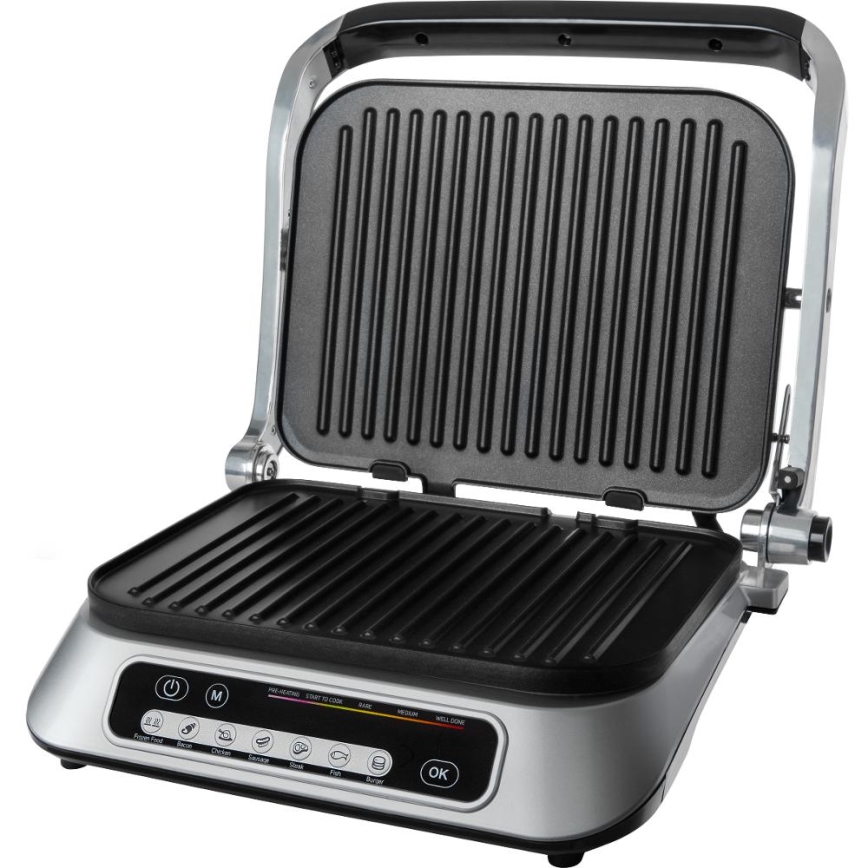 Sencor - Kontaktgrill 2100W/230V mat krom