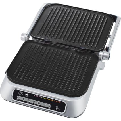 Sencor - Kontaktgrill 2100W/230V mat krom