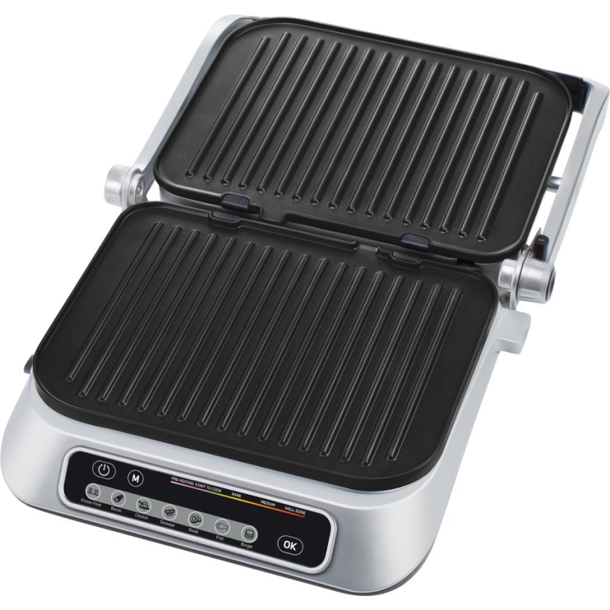 Sencor - Kontaktgrill 2100W/230V mat krom