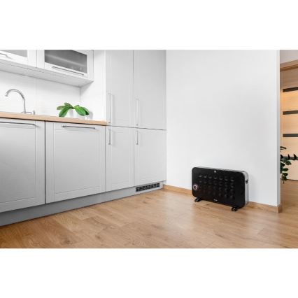 Sencor - Konvektionsradiator 750/1250/2000W/230V termostat IP24 sort