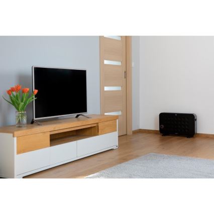 Sencor - Konvektionsradiator 750/1250/2000W/230V termostat IP24 sort
