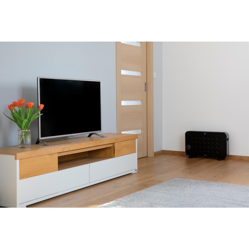 Sencor - Konvektionsradiator 750/1250/2000W/230V termostat IP24 sort