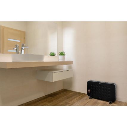 Sencor - Konvektionsradiator 750/1250/2000W/230V termostat IP24 sort