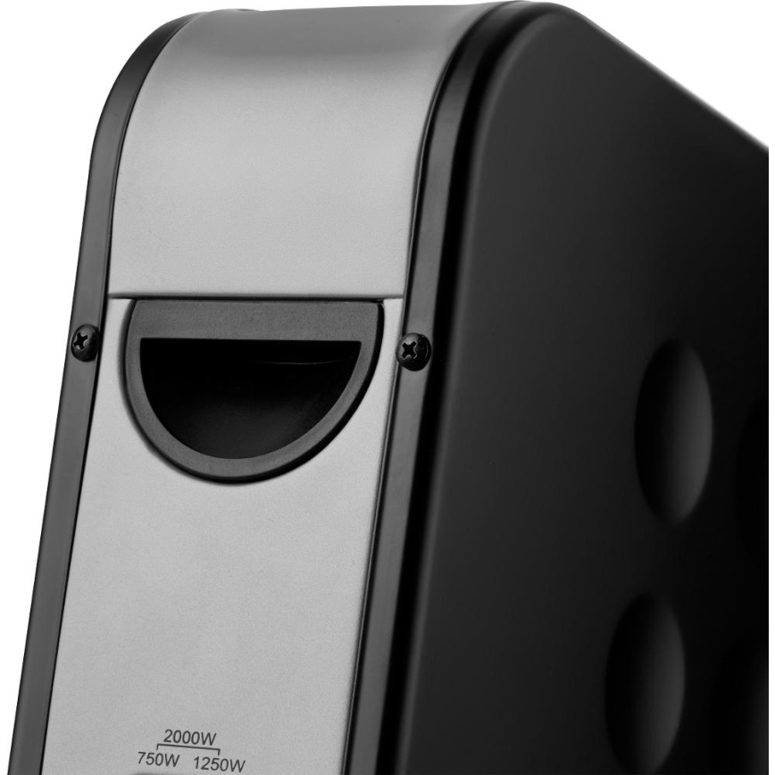 Sencor - Konvektionsradiator 750/1250/2000W/230V termostat IP24 sort