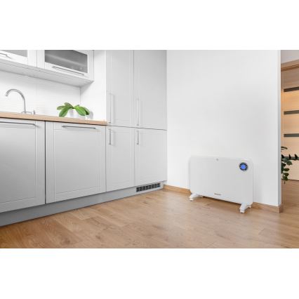 Sencor - Konvektionsvarmer med LCD-display og termostat 750W/1500W/230V IP24