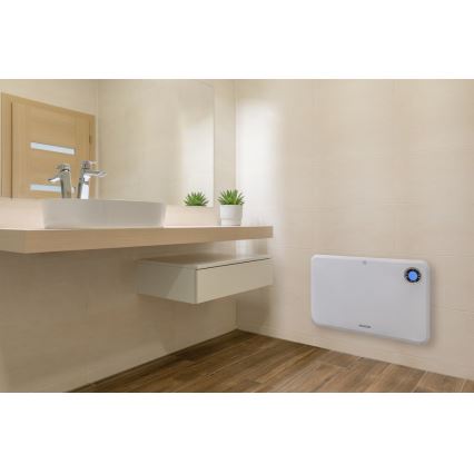 Sencor - Konvektionsvarmer med LCD-display og termostat 750W/1500W/230V IP24