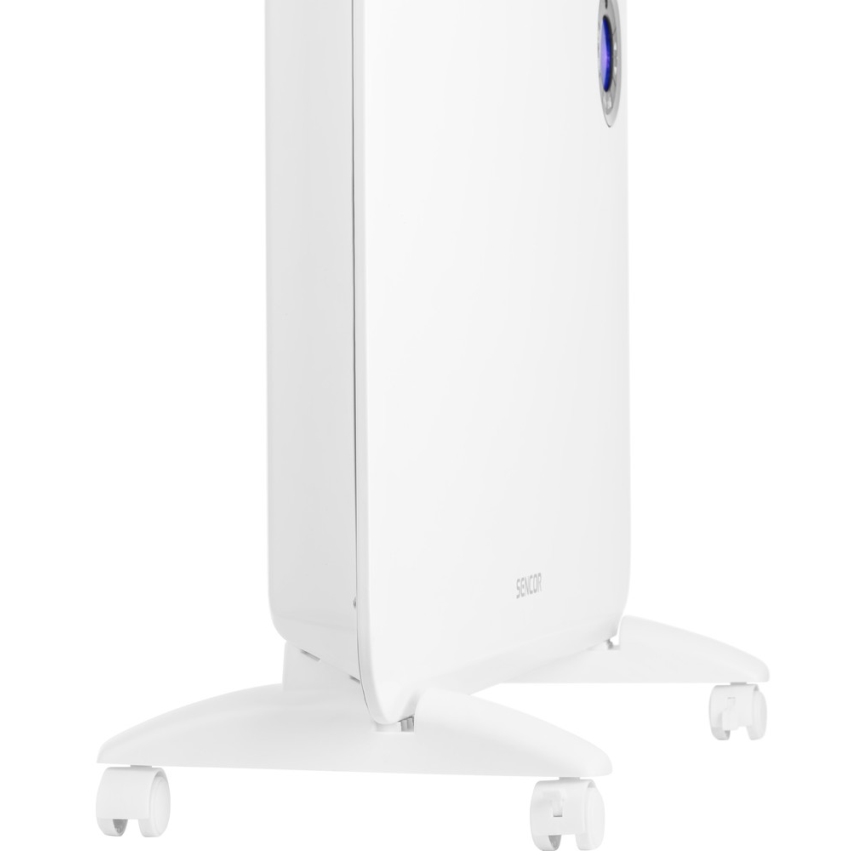 Sencor - Konvektionsvarmer med LCD-display og termostat 750W/1500W/230V IP24