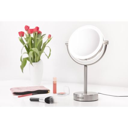 Sencor - Kosmetikspejl med LED lys LED/5W/230V rustfri