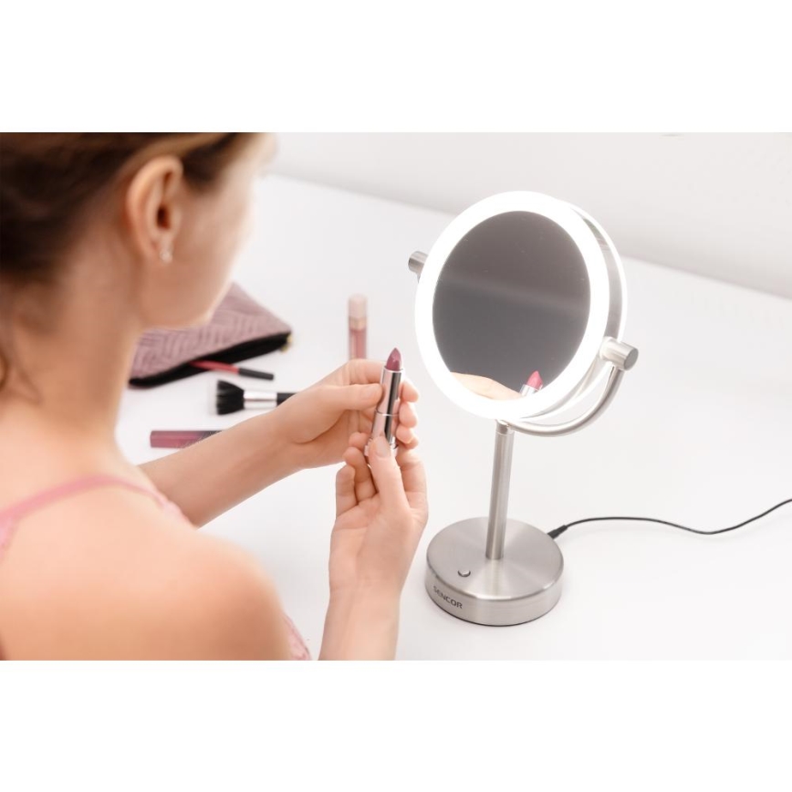 Sencor - Kosmetikspejl med LED lys LED/5W/230V rustfri