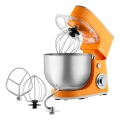 Sencor - Køkkenmaskine med rustfri stålskål 1300W/230V orange