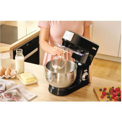 Sencor - Køkkenmaskine med skål i rustfrit stål 1000W/230V sort