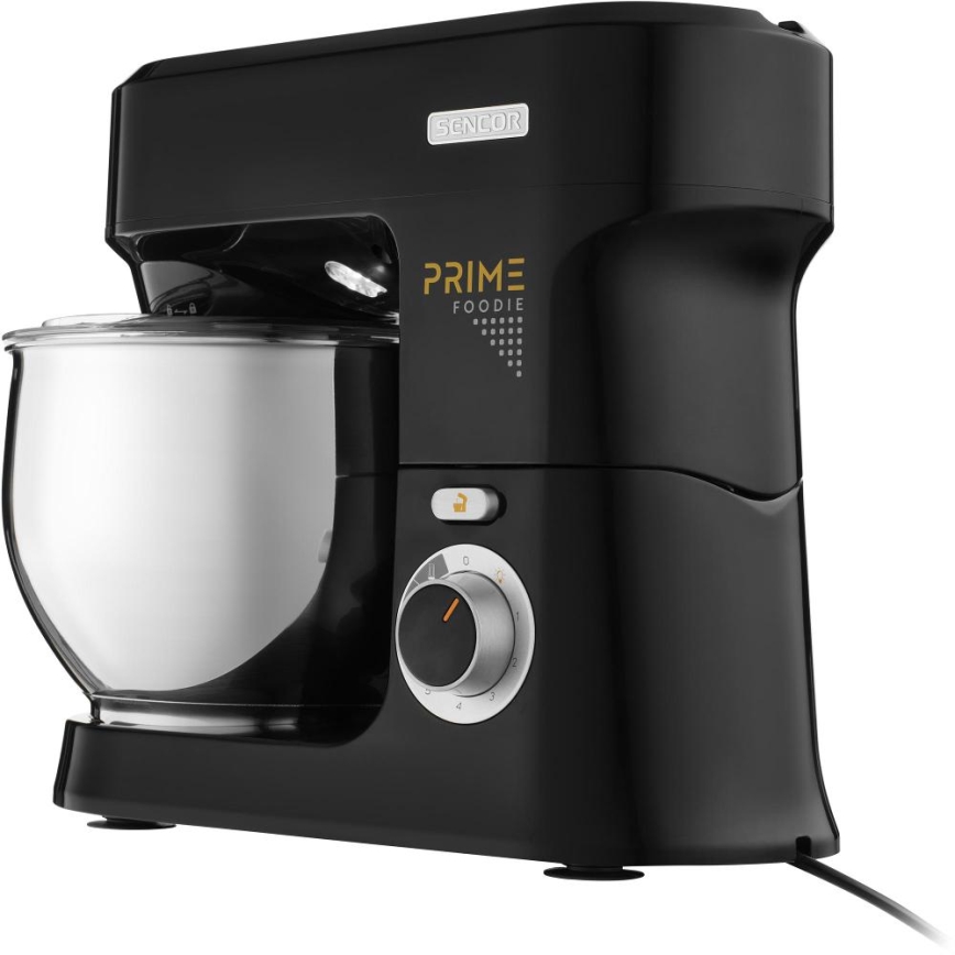 Sencor - Køkkenmaskine med skål i rustfrit stål 1000W/230V sort