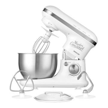 Sencor - Køkkenmaskine med skål i rustfrit stål 600W/230V