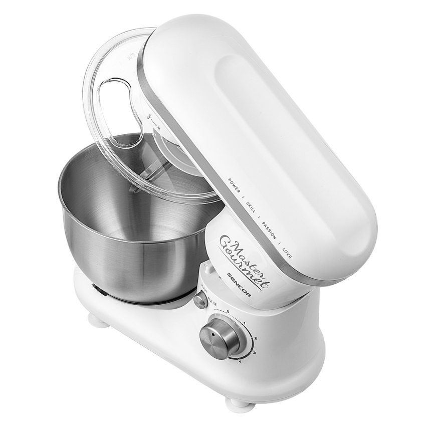 Sencor - Køkkenmaskine med skål i rustfrit stål 600W/230V
