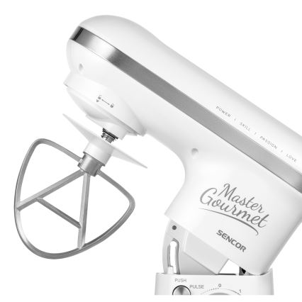 Sencor - Køkkenmaskine med skål i rustfrit stål 600W/230V
