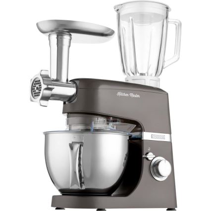 Sencor - Køkkenrobot m. skål i rustfrit stål 1000W/230V grå