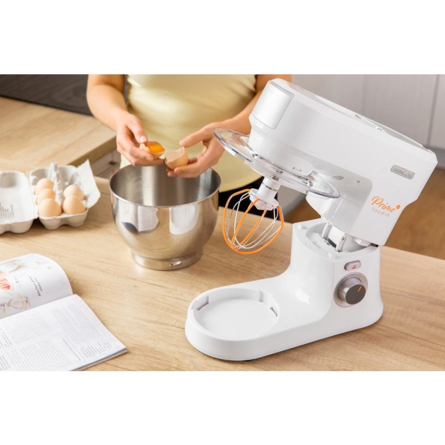 Sencor - Køkkenrobot m. skål i rustfrit stål 1000W/230V hvid