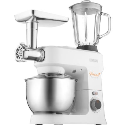 Sencor - Køkkenrobot m. skål i rustfrit stål 1000W/230V hvid