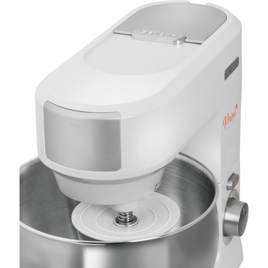 Sencor - Køkkenrobot m. skål i rustfrit stål 1000W/230V hvid