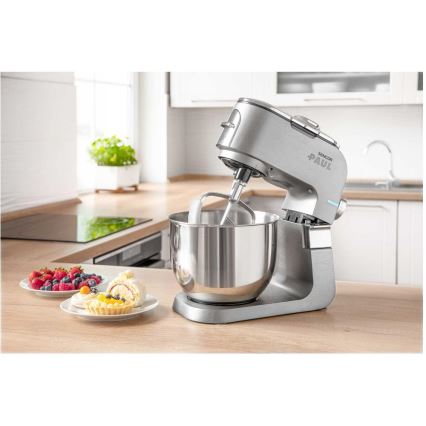 Sencor - Køkkenrobot m. skål i rustfrit stål 1700W/230V mat krom