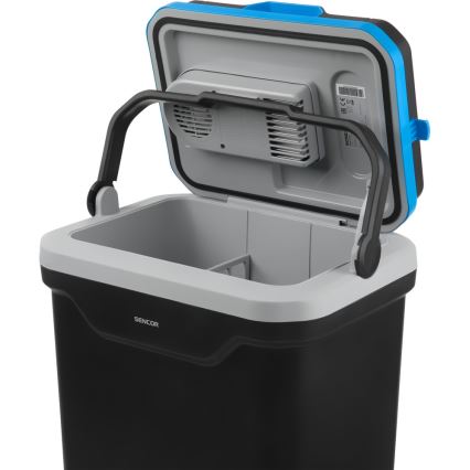 Sencor - Køleboks til bil 24 l 60W/12V/230V sort