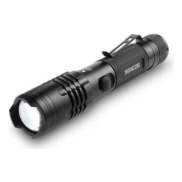 Sencor - LED Genopladelig lommelygte LED/10W IP22 sort
