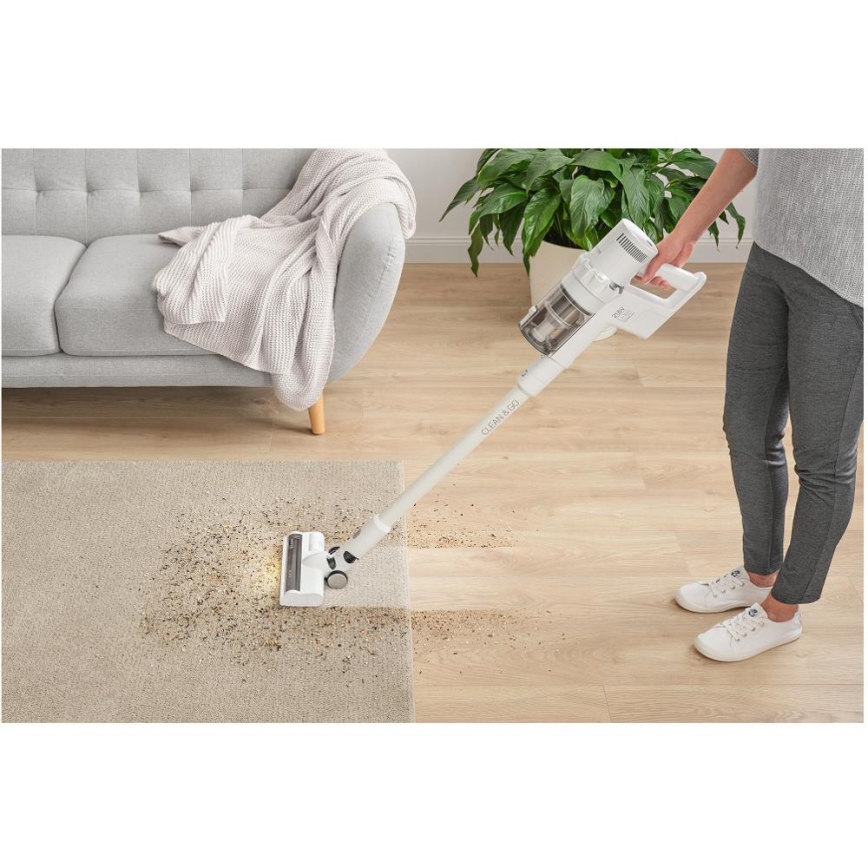 Sencor - Ledningsfri oprejst støvsuger 2-i-1 250W/2200 mAh hvid
