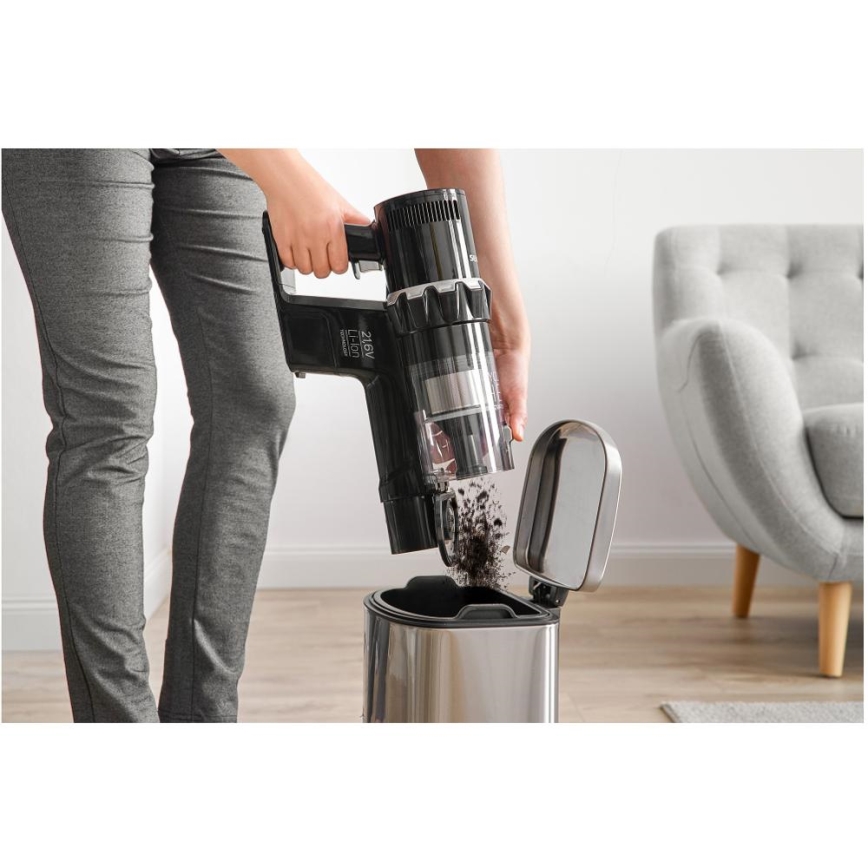 Sencor - Ledningsfri oprejst støvsuger 2-i-1 250W/2200 mAh sort