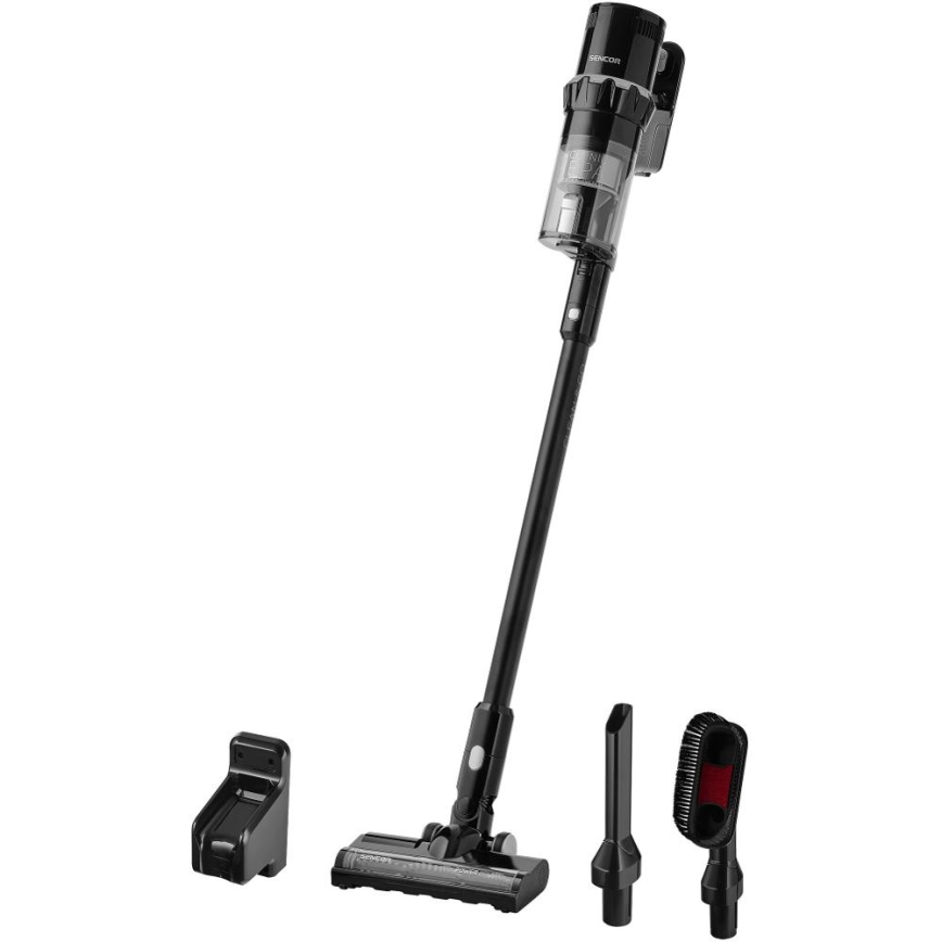 Sencor - Ledningsfri oprejst støvsuger 2-i-1 250W/2200 mAh sort