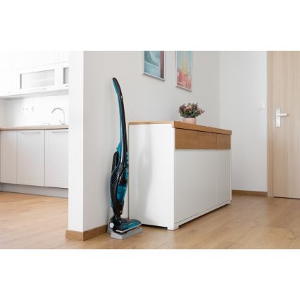 Sencor - Ledningsfri støvsuger med drejebørste 2-i-1 80W/14,4V 2200 mAh sort/blå