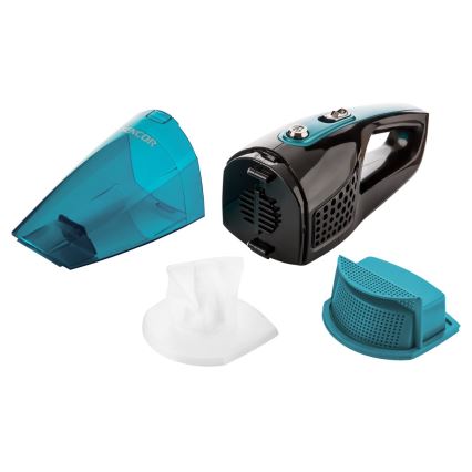 Sencor - Ledningsfri støvsuger med drejebørste 2-i-1 80W/14,4V 2200 mAh sort/blå