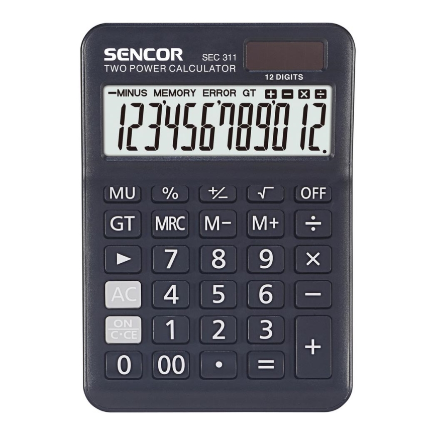 Sencor - Lommeregner 1xLR1130 sort