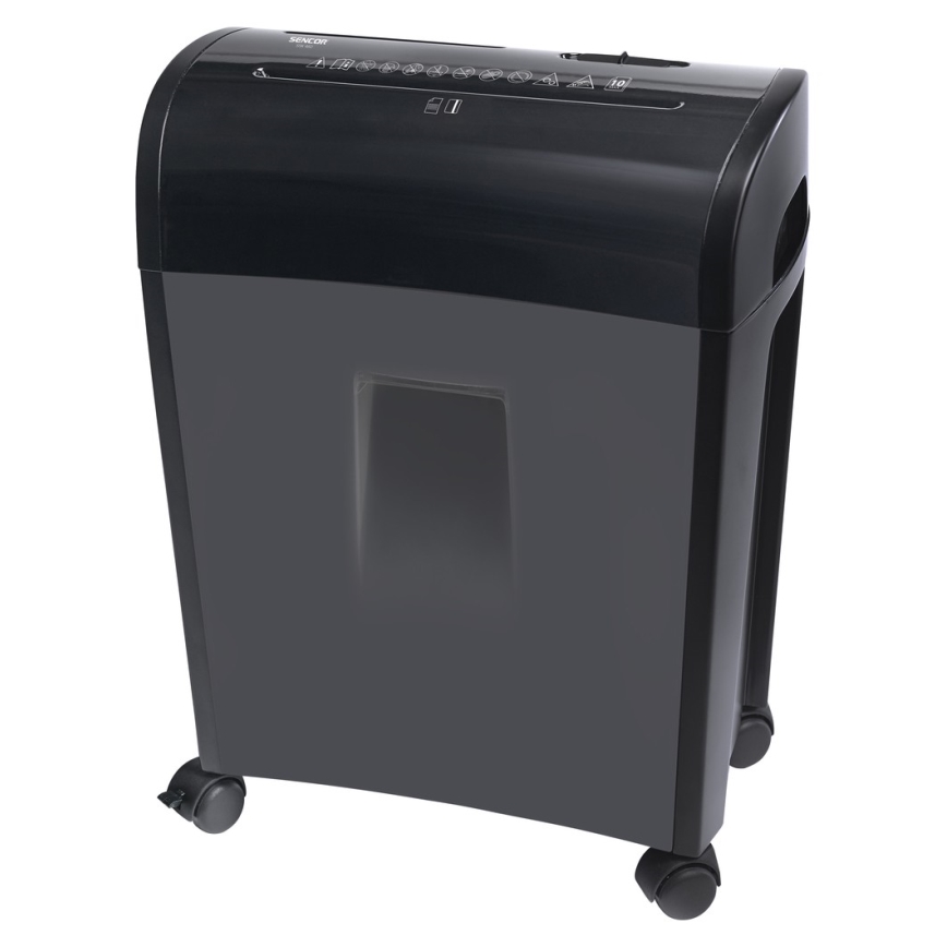 Sencor - Makulator til CD'er og papir A4 14 l 230V sort