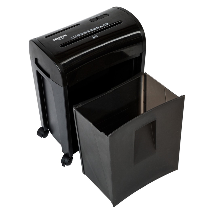 Sencor - Makulator til CD'er og papir A4 14 l 230V sort
