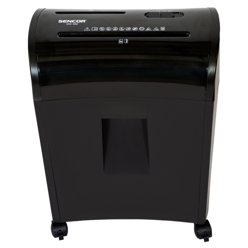 Sencor - Makulator til CD'er og papir A4 14 l 230V sort