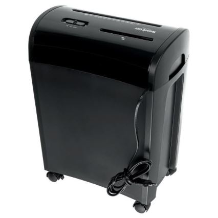 Sencor - Makulator til CD'er og papir A4 14 l 230V sort