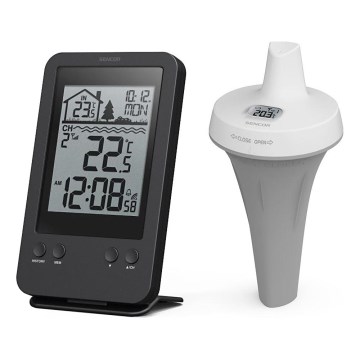 Sencor - Målestation med trådløs flydesensor til pool 2xAA + 2xAA IPX7