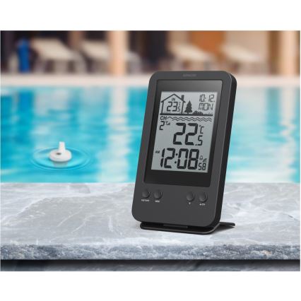 Sencor - Målestation med trådløs flydesensor til pool 2xAA + 2xAA IPX7