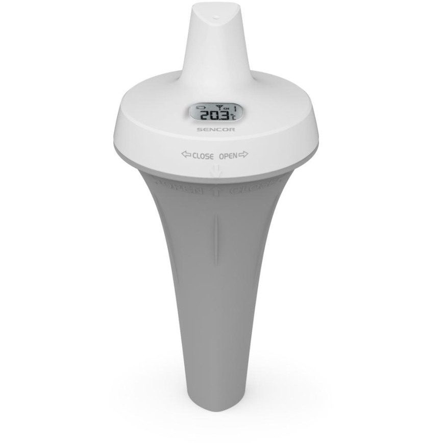 Sencor - Målestation med trådløs flydesensor til pool 2xAA + 2xAA IPX7