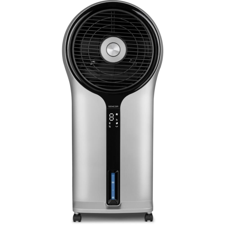 Sencor - Mobil luftkøler 3-i-1 110W/230V sølvfarvet/sort + fjernbetjening