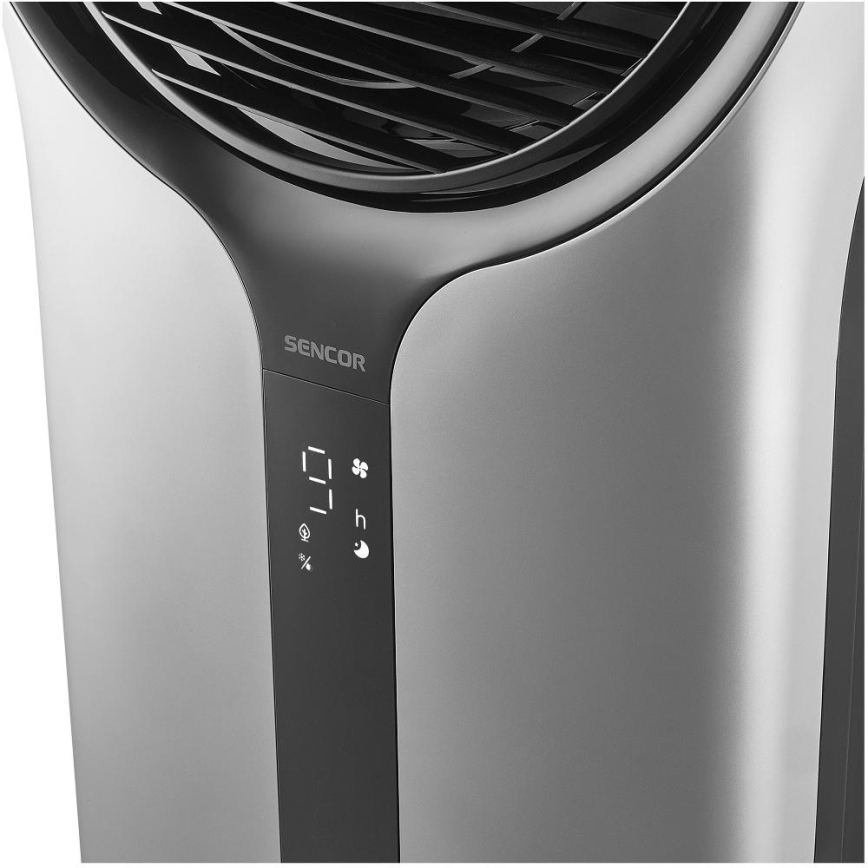 Sencor - Mobil luftkøler 3-i-1 110W/230V sølvfarvet/sort + fjernbetjening