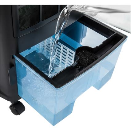 Sencor - Mobil luftkøler 3-i-1 110W/230V sølvfarvet/sort + fjernbetjening