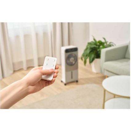 Sencor - Mobil luftkøler 28W/230V grå + fjernbetjening