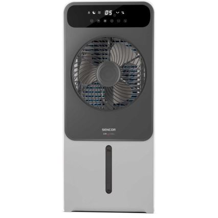 Sencor - Mobil luftkøler 28W/230V grå + fjernbetjening