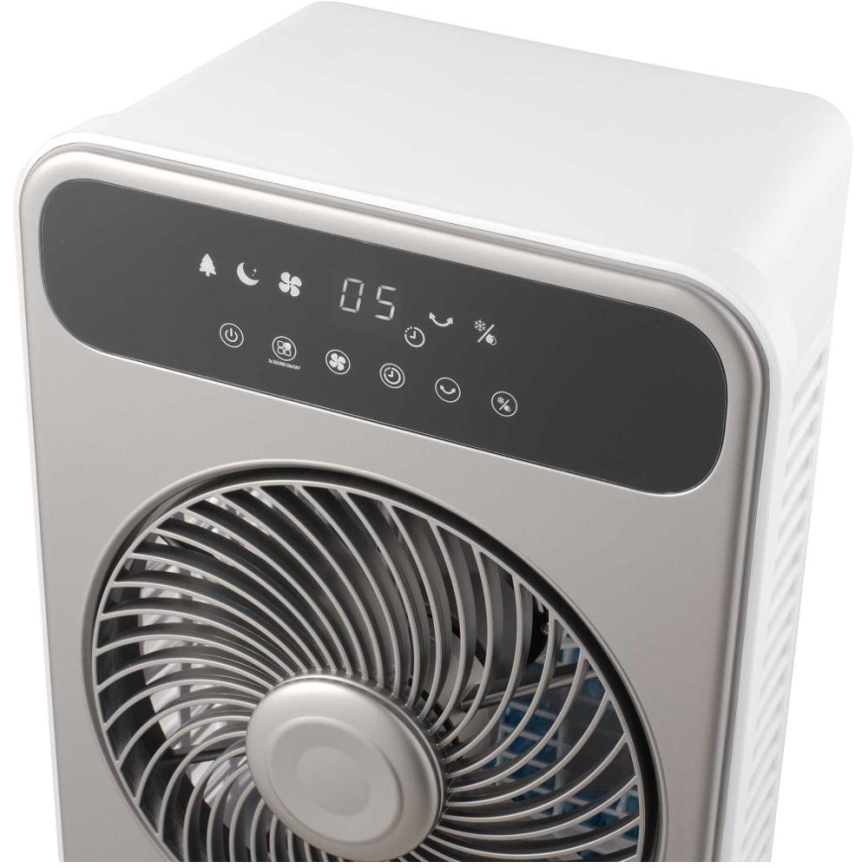 Sencor - Mobil luftkøler 28W/230V grå + fjernbetjening