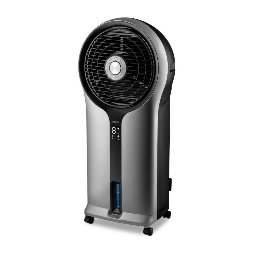 Sencor - Mobil luftkøler 3-i-1 110W/230V sølvfarvet/sort + fjernbetjening