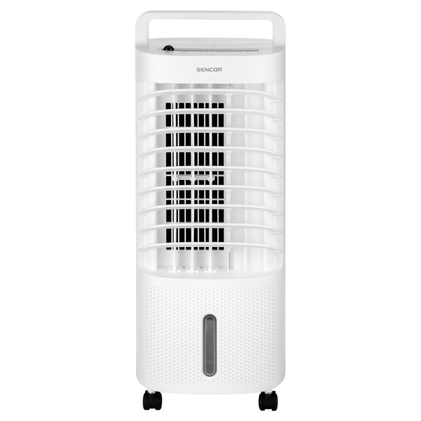 Sencor - Mobil luftkøler med LED-display 3-i-1 45W/230V hvid + fjernbetjening
