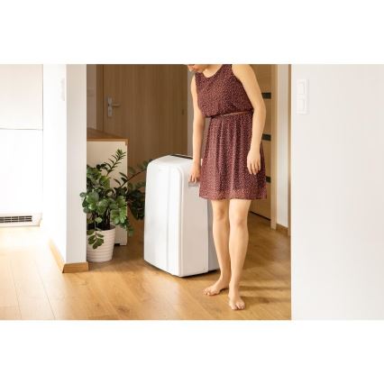 Sencor - Mobil smart airconditionanlæg 3-i-1 med tilbehørssæt 1450W/230V 12000 BTU Wi-Fi hvid + fjernbetjening
